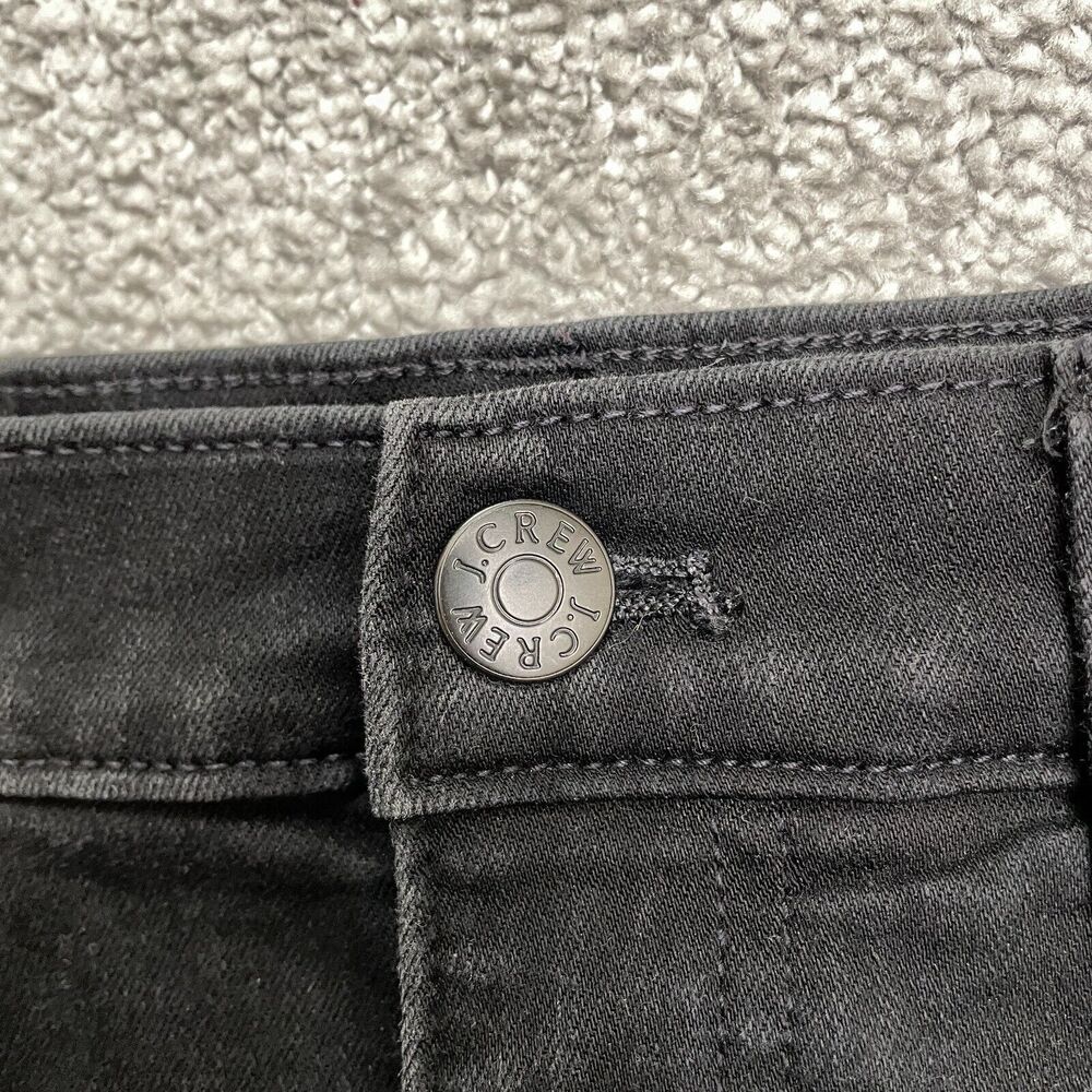 J.Crew High Rise Skinny Denim Jeans Womens 28 L27 Black Dark Wash Stretch Casual - Picture 3 of 10